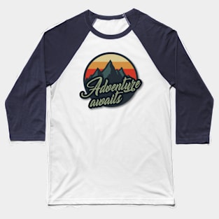 Adventure Awaits Baseball T-Shirt